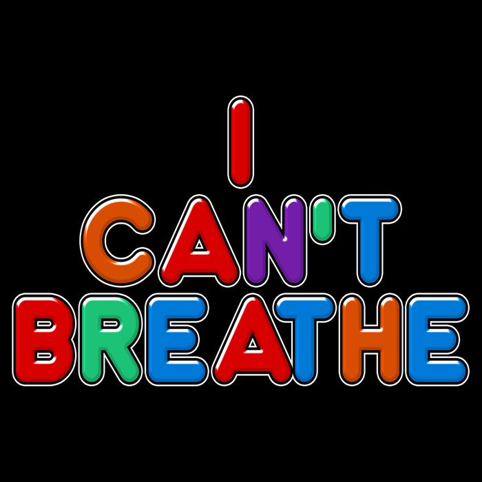 Colorful I Can't Breathe Protest Button