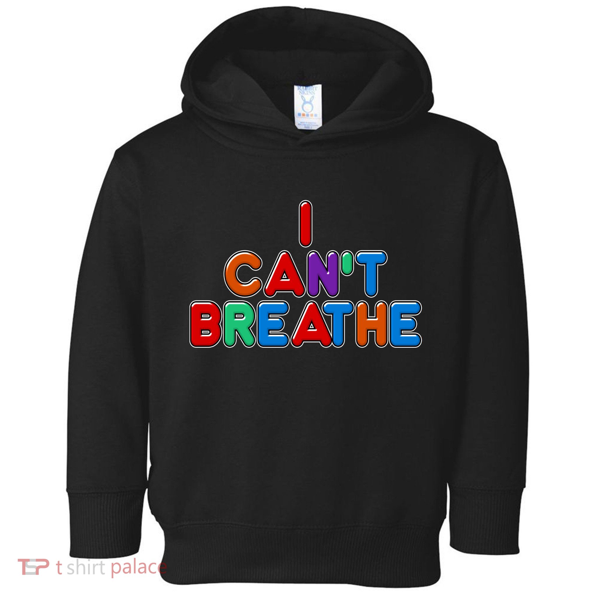 Colorful I Can't Breathe Protest Toddler Hoodie