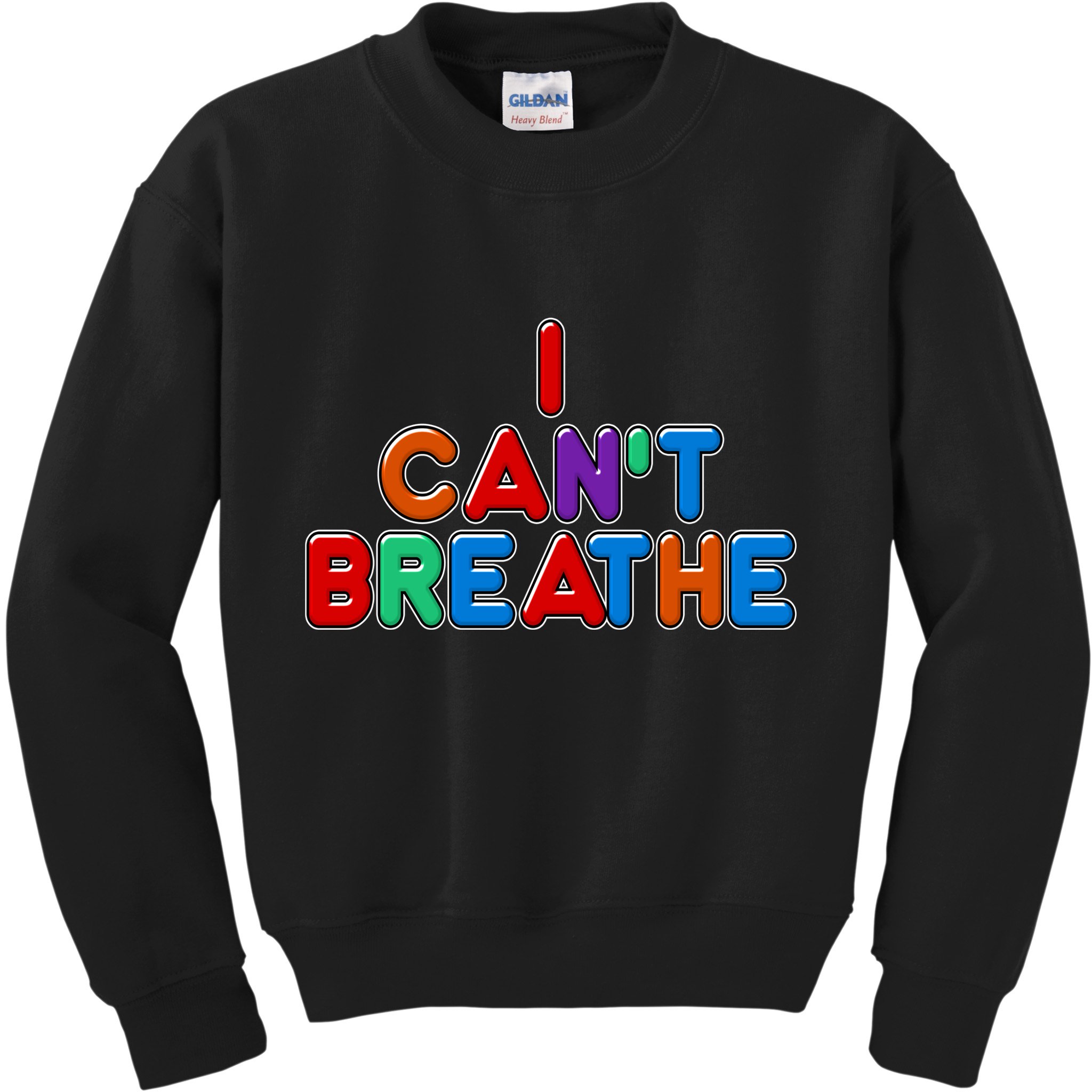 Colorful I Can't Breathe Protest Kids Sweatshirt