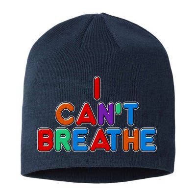 Colorful I Can't Breathe Protest Sustainable Beanie