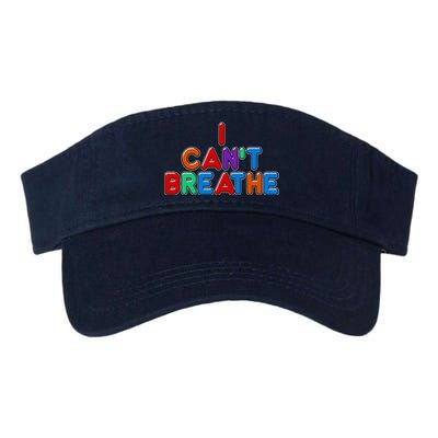 Colorful I Can't Breathe Protest Valucap Bio-Washed Visor