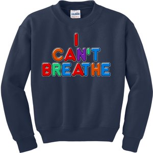 Colorful I Can't Breathe Protest Kids Sweatshirt