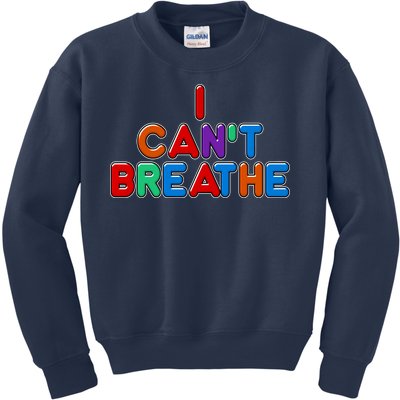 Colorful I Can't Breathe Protest Kids Sweatshirt