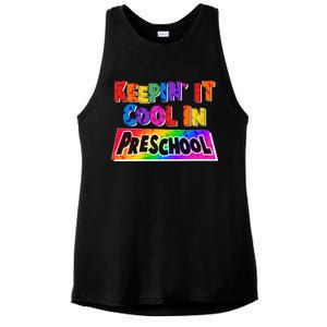 Colorful Keepin' It Cool In Preschool Ladies PosiCharge Tri-Blend Wicking Tank