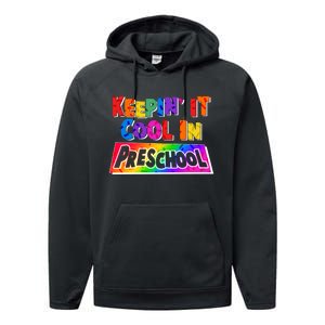 Colorful Keepin' It Cool In Preschool Performance Fleece Hoodie