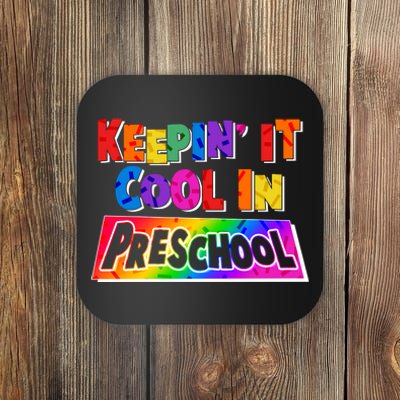 Colorful Keepin' It Cool In Preschool Coaster