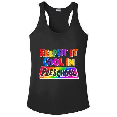 Colorful Keepin' It Cool In Preschool Ladies PosiCharge Competitor Racerback Tank