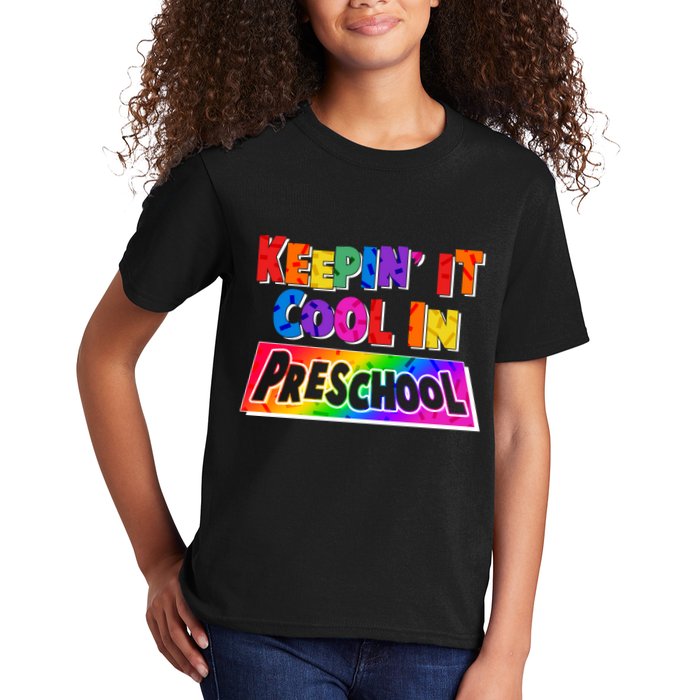 Colorful Keepin' It Cool In Preschool Kids T-Shirt