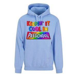 Colorful Keepin' It Cool In Preschool Unisex Surf Hoodie