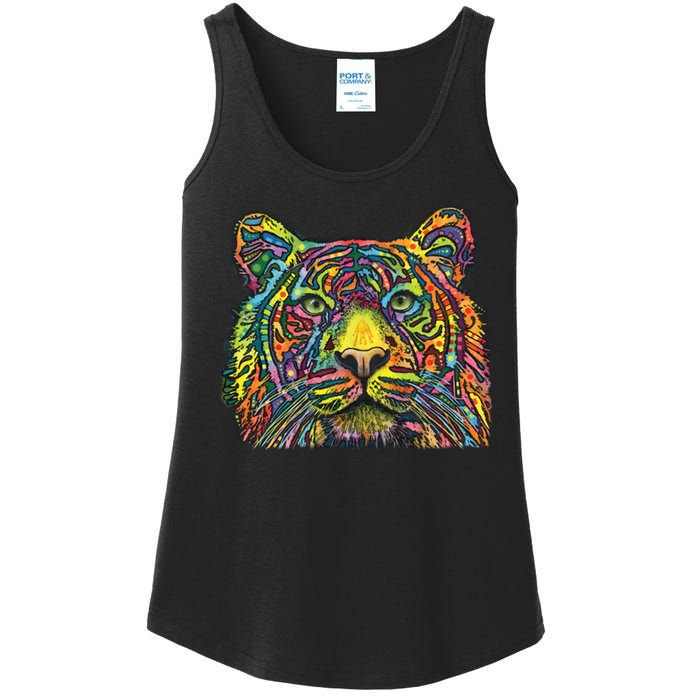 Colorful King - Tiger - Dean Russo Ladies Essential Tank