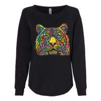 Colorful King - Tiger - Dean Russo Womens California Wash Sweatshirt