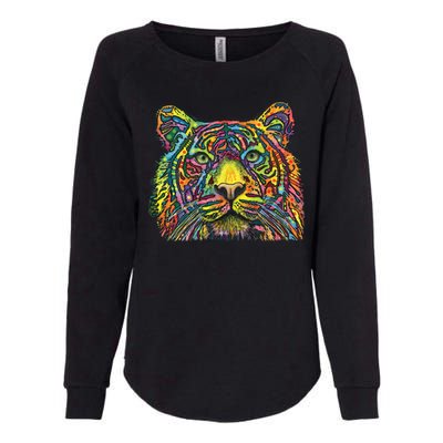 Colorful King - Tiger - Dean Russo Womens California Wash Sweatshirt