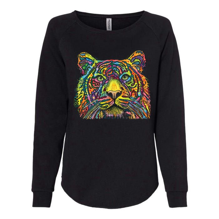 Colorful King - Tiger - Dean Russo Womens California Wash Sweatshirt