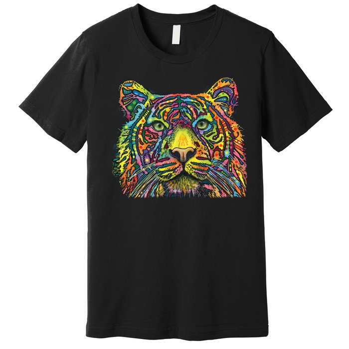 Colorful King - Tiger - Dean Russo Premium T-Shirt