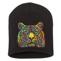 Colorful King - Tiger - Dean Russo Short Acrylic Beanie