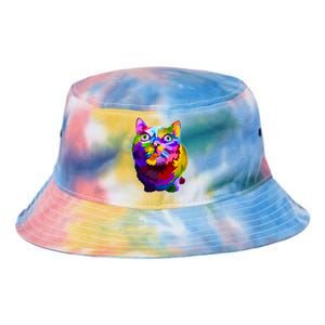 Colorful Kitten Nose Boop Tie Dye Newport Bucket Hat