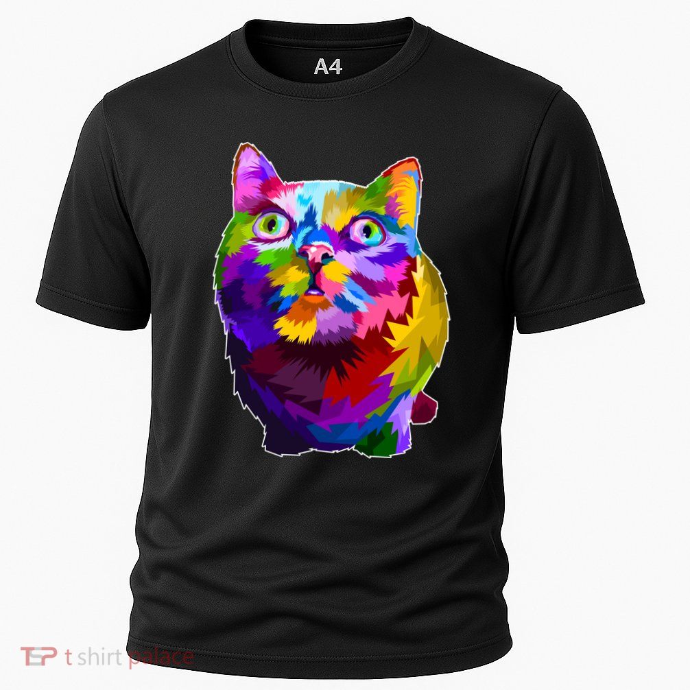 Colorful Kitten Nose Boop Cooling Performance Crew T-Shirt