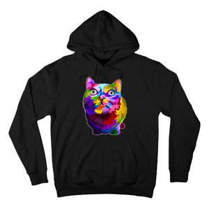 Colorful Kitten Nose Boop Hoodie