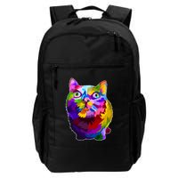 Colorful Kitten Nose Boop Backpack