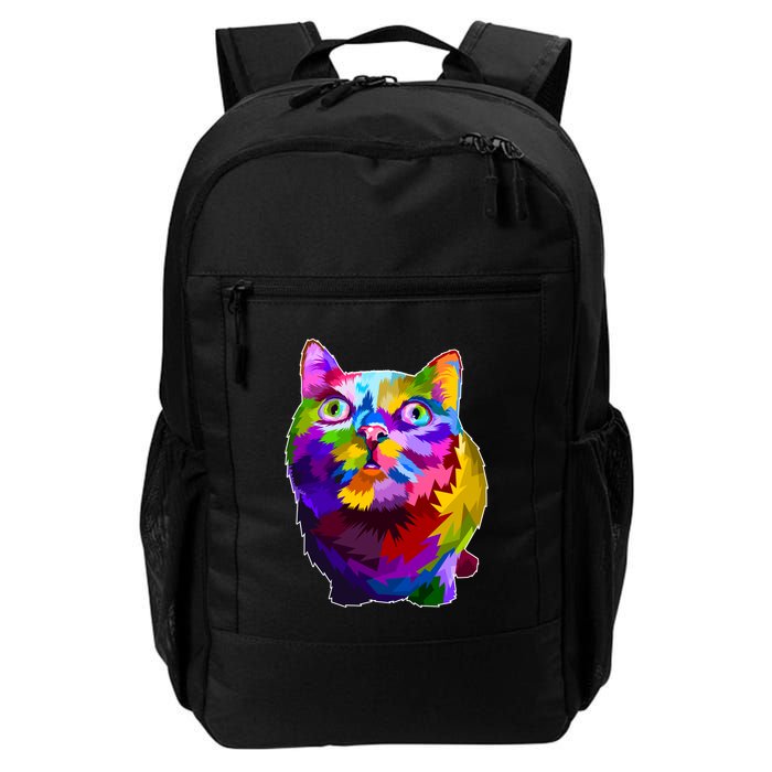 Colorful Kitten Nose Boop Backpack