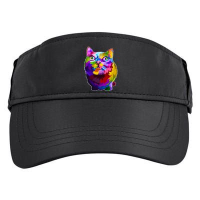 Colorful Kitten Nose Boop Adult Drive Performance Visor
