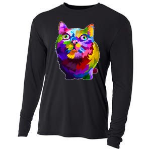 Colorful Kitten Nose Boop Cooling Performance Long Sleeve Crew