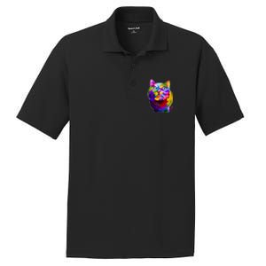 Colorful Kitten Nose Boop PosiCharge RacerMesh Polo