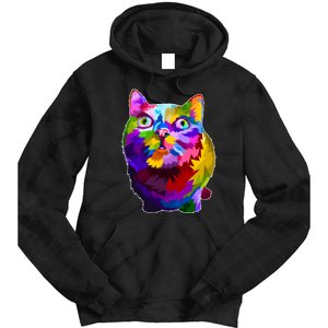 Colorful Kitten Nose Boop Tie Dye Hoodie