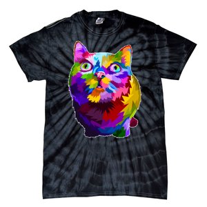 Colorful Kitten Nose Boop Tie-Dye T-Shirt