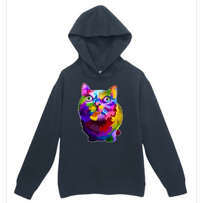 Colorful Kitten Nose Boop Urban Pullover Hoodie