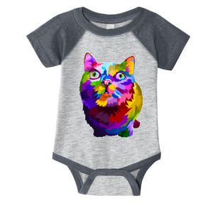 Colorful Kitten Nose Boop Infant Baby Jersey Bodysuit