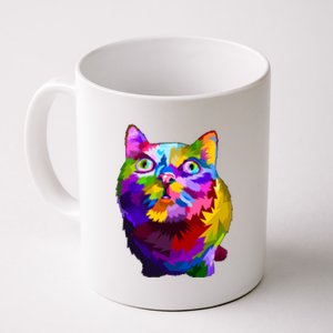 Colorful Kitten Nose Boop Coffee Mug