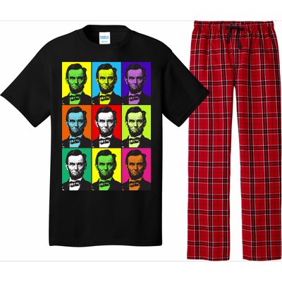 Colorful Lincoln Retro Portraits Pajama Set