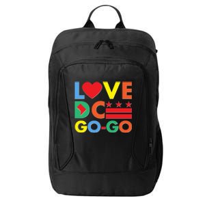 Colorful Love Heart DC Go-Go Washington D.C. City Backpack