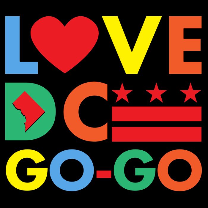 Colorful Love Heart DC Go-Go Washington D.C. Mug