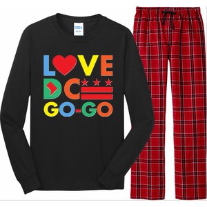 Colorful Love Heart DC Go-Go Washington D.C. Long Sleeve Pajama Set