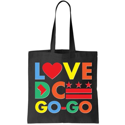 Colorful Love Heart DC Go-Go Washington D.C. Bag