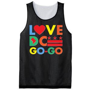 Colorful Love Heart DC Go-Go Washington D.C. Mesh Reversible Basketball Jersey Tank