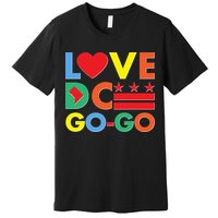 Colorful Love Heart DC Go-Go Washington D.C. Premium T-Shirt