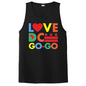 Colorful Love Heart DC Go-Go Washington D.C. PosiCharge Competitor Tank