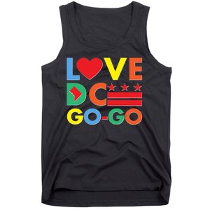 Colorful Love Heart DC Go-Go Washington D.C. Tank Top