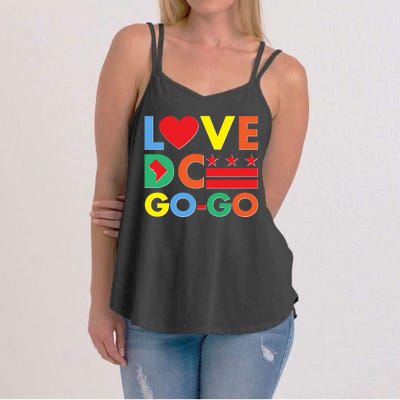 Colorful Love Heart DC Go-Go Washington D.C. Women's Strappy Tank