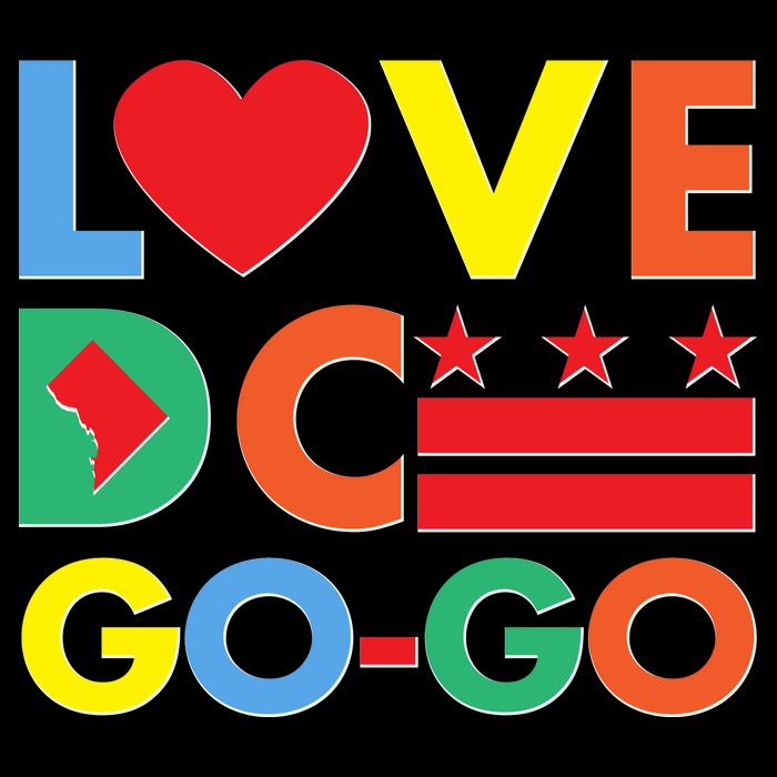 Colorful Love Heart DC Go-Go Washington D.C. Women's V-Neck T-Shirt