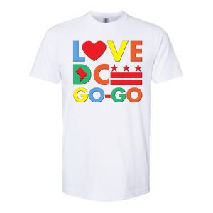 Colorful Love Heart DC Go-Go Washington D.C. Softstyle CVC T-Shirt