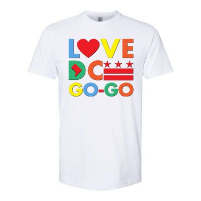 Colorful Love Heart DC Go-Go Washington D.C. Softstyle® CVC T-Shirt