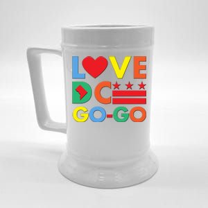 Colorful Love Heart DC Go-Go Washington D.C. Beer Stein