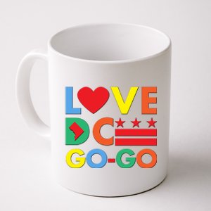 Colorful Love Heart DC Go-Go Washington D.C. Coffee Mug