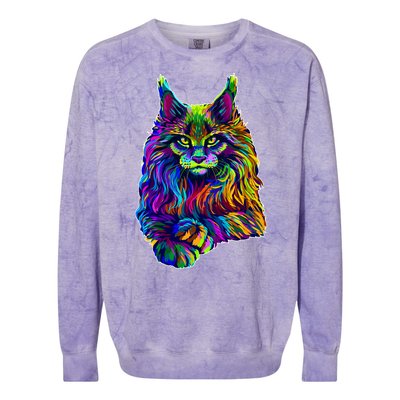 Colorful Lynx Colorblast Crewneck Sweatshirt