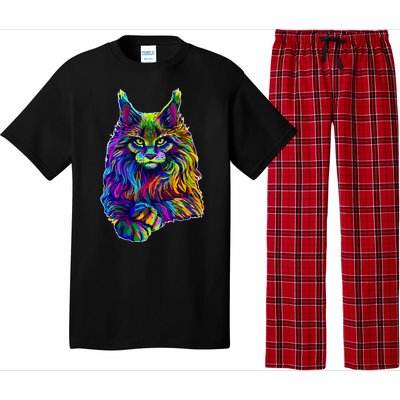 Colorful Lynx Pajama Set