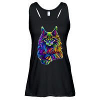 Colorful Lynx Ladies Essential Flowy Tank